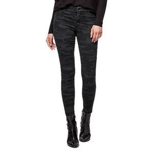 Social Standard by Sanctuary Women’s black camo ankle skinny jeans, Sz 4
